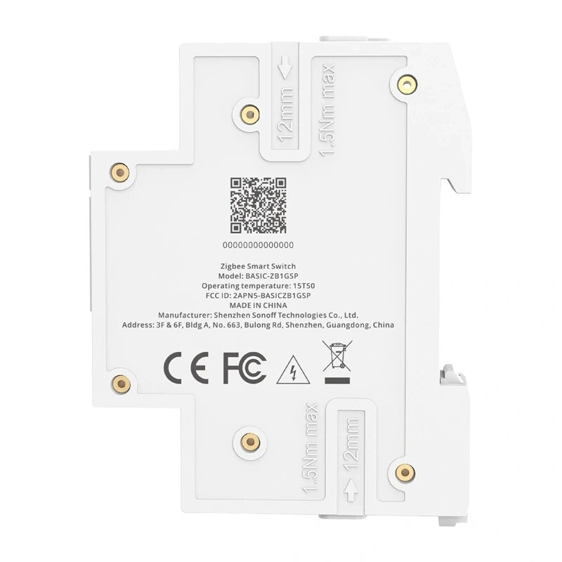 SONOFF BASIC-ZB1GSP viedais Zigbee slēdzis uz DIN sliedes, 32 A