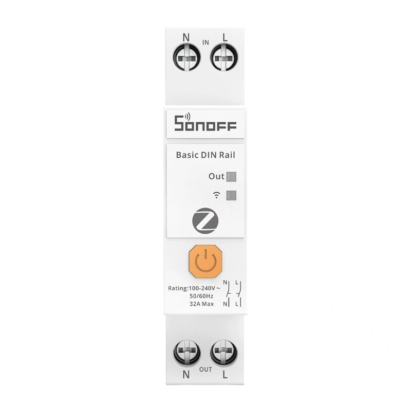 SONOFF BASIC-ZB1GSP viedais Zigbee slēdzis uz DIN sliedes, 32 A