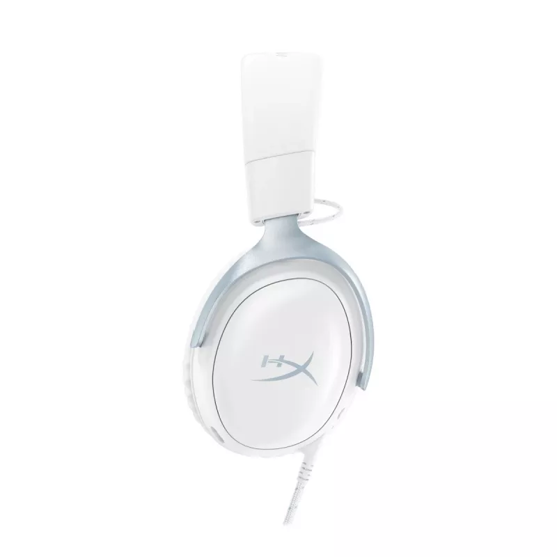 HyperX Cloud III spēļu austiņas ar mikrofonu, baltzilas, DF7F1AA