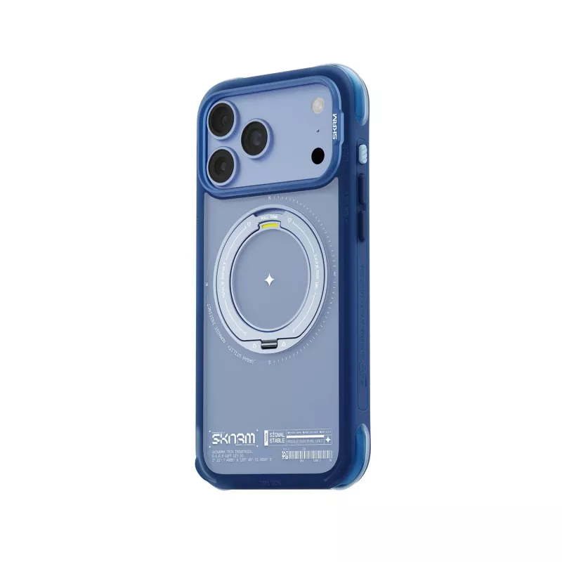 Skinarma Atlas telefona vāciņš ar MagSafe un grozāmu atbalstu iPhone 18 Pro Max / 17 Pro Max, zils