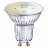 Osram SMART+ MATTER spuldze PAR16 50 ar GU10 cokolu, ar regulējamu spilgtumu, 4,7 W, siltbalta gaisma, Wi-Fi, 45°