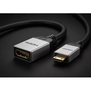 celexon Mini HDMI M/F pāreja ar Ethernet, 2.0a/b, 4K, Professional