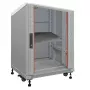 IT-BUDGET 19 collu tīklu skapis SRK 99ITB19SRK1266GGM, komplekts, 12 U, 600x600 mm, gaiši pelēks