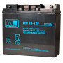 MPL Power Elektro MW 18-12 UPS akumulators, svina-skābes AGM, bezapkopes, 12 V 18 Ah, melnā krāsā
