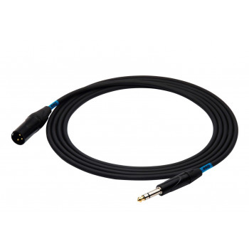 SSQ JSXM5 SS-1464 vads, stereo Jack – XLR 3 kontaktu vīrišķais savienotājs, 5 m, melns