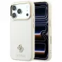 Guess GUE005532 tālruņa apvalks iPhone 18 Pro / 17 Pro, Saffiano Small 4G & Classic Logo, MagSafe, bēšā krāsā