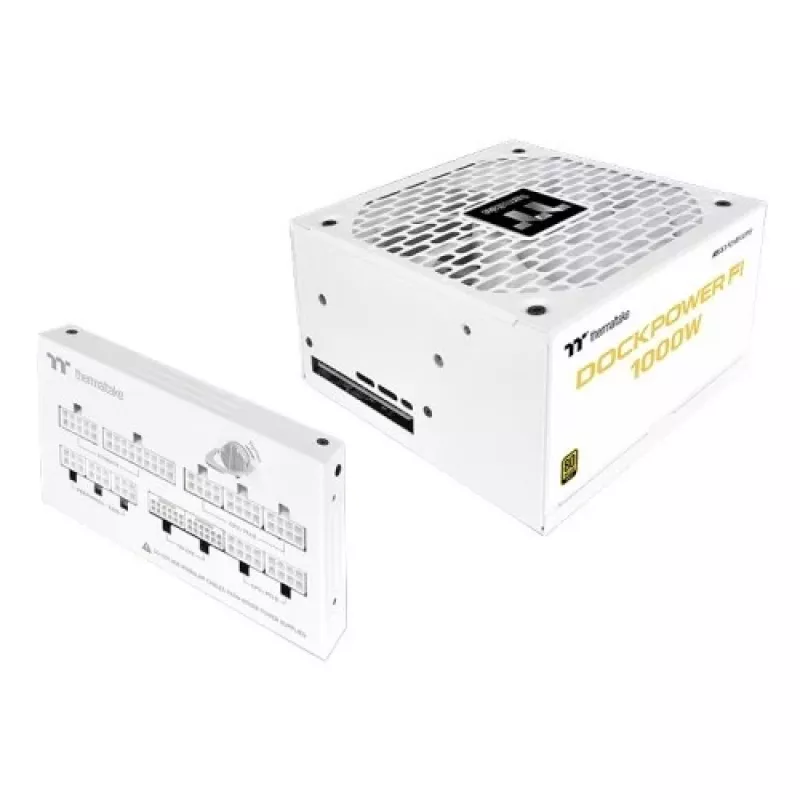 Barošanas bloks Thermaltake Dockpower FI 1000W, 80 PLUS Gold, balts