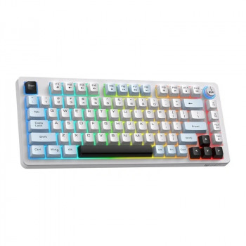 ONIKUMA MT501 balta tastatūra spēlētājiem, 75 %