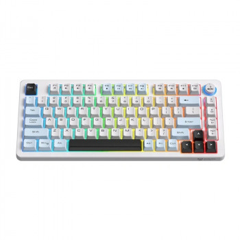 ONIKUMA MT501 balta tastatūra spēlētājiem, 75 %
