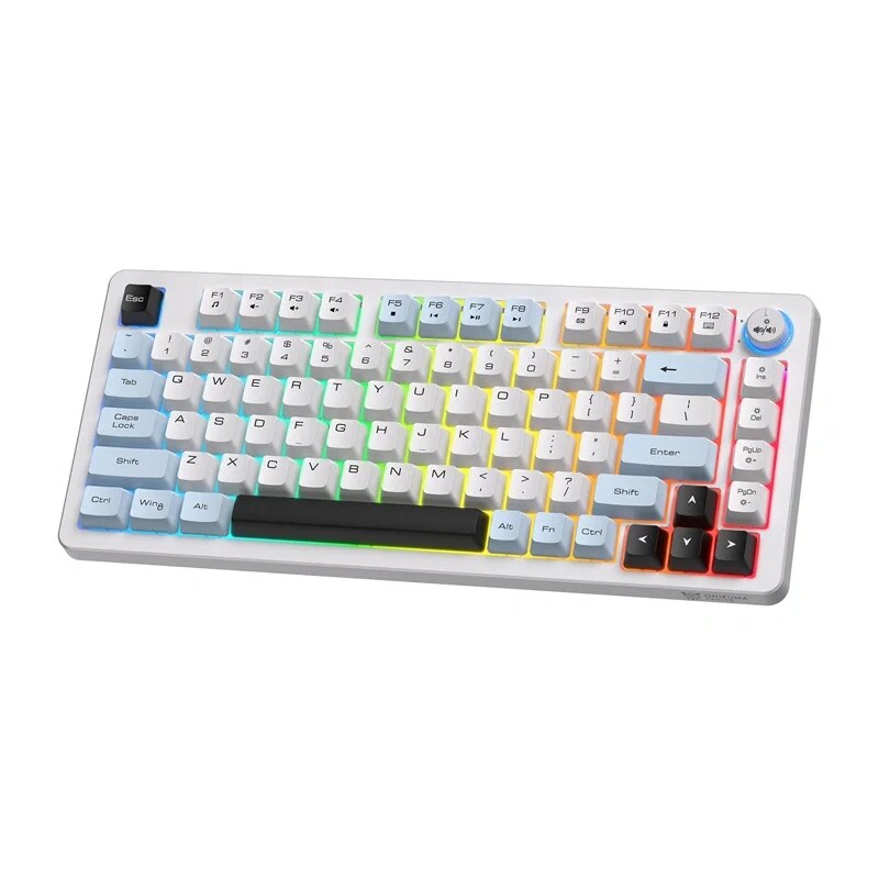 ONIKUMA MT501 balta tastatūra spēlētājiem, 75 %