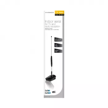 Vivanco VVTVANTSINGLE stieņveida antena, DAB/DAB+, DVB-T/DVB-T2, FM
