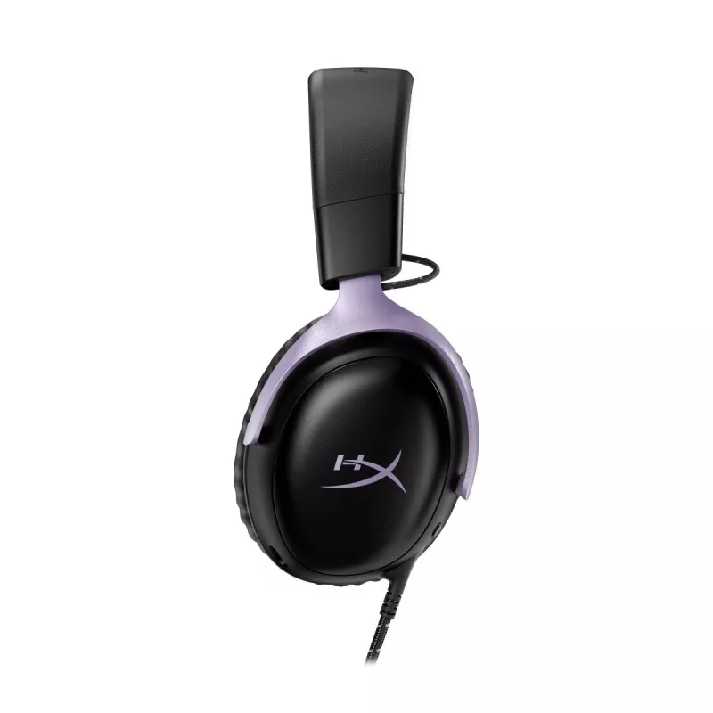 HyperX Cloud III austiņas spēlētājiem, melnā/lavandas krāsā