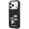 Karl Lagerfeld KF003184 Smooth Karl & Choupette Bodies Sketch MagSafe apvalks iPhone 18 Pro Max / 17 Pro Max, melns