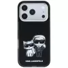 Karl Lagerfeld KF003184 Smooth Karl & Choupette Bodies Sketch MagSafe apvalks iPhone 18 Pro Max / 17 Pro Max, melns