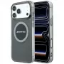 Mercedes AMG00120 AMG IML Transparent Bicolor Block MagSafe apvalks iPhone 18 Pro Max / 17 Pro Max, melns/pelēks