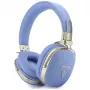 Guess Grained Triangle Gold Logo Bluetooth ENC austiņas, zilas