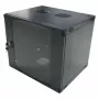 LogiLink W12F64B sienas stiprināmais servera skapis 48,30 cm (19″), vienas daļas, 12 U, melnpelēks (RAL7021), 1,2 mm tērauds, nesalikts