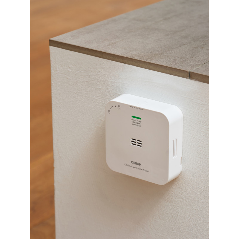 Osram SMART+ WiFi oglekļa monoksīda (CO) sensors, balts