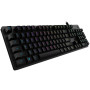 Logitech G512 mehāniskā spēļu tastatūra ar vadu, LIGHTSYNC, ziemeļu valstu izkārtojums