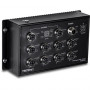 TRENDnet TI-XPG102 rūpnieciskais tīkla slēdzis, EN50155, M12, Gigabit PoE+, 10 portu, dzelzceļam