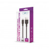 Setty USB-A uz USB-C vads, 1 m, 3 A, melnā krāsā