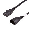 Akyga AK-PC-111A CCA barošanas pagarinātājvads, 3x0,5 mm², IEC C13 / IEC C14, 5 m, melns