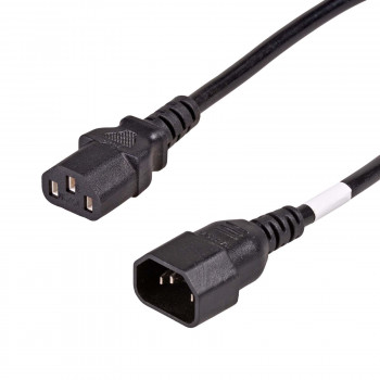 Akyga AK-PC-111A CCA barošanas pagarinātājvads, 3x0,5 mm², IEC C13 / IEC C14, 5 m, melns