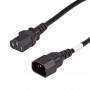 Akyga AK-PC-111A CCA barošanas pagarinātājvads, 3x0,5 mm², IEC C13 / IEC C14, 5 m, melns