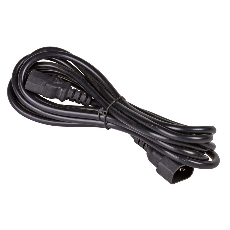 Akyga AK-PC-111A CCA barošanas pagarinātājvads, 3x0,5 mm², IEC C13 / IEC C14, 5 m, melns