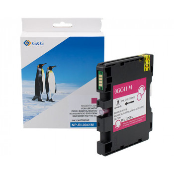 Saderīga G&G tinte Ricoh GC41M / 405767, XL, fuksīna krāsā