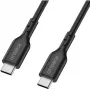 OtterBox Standard USB-C savienojuma vads ar USB-C 78-81366, 1 m, ātrai uzlādei, melns