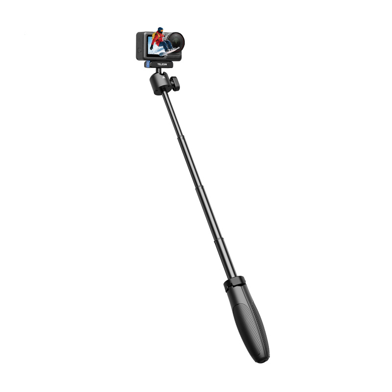Telesin S1-MNP-13-TDJ selfiju kāts ar trijkāji DJI Action, ar ātro nostiprināšanu
