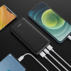 Veger A10 (W1065) pārnēsājamais akumulators, 10000 mAh, 5 V 2 A, melnā krāsā