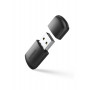 Ugreen ārējais divu joslu USB tīkla adapteris, WiFi 11ac AC650, melns (CM448)