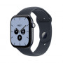 Apple Watch Series 12 GPS + Cellular 46 mm viedpulkstenis, nakts zilais keramikas korpuss, tumši zilā sporta siksniņa, M/L