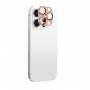 AmazingThing Aviation-Grade Alloy rūdītā stikla aizsargs kameras objektīviem iPhone 16 Pro / 16 Pro Max, rozā zelta tonī