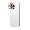 AmazingThing Aviation-Grade Alloy rūdītā stikla aizsargs kameras objektīviem iPhone 16 Pro / 16 Pro Max, rozā zelta tonī