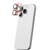 AmazingThing Aviation-Grade Alloy rūdītā stikla aizsargs kameras objektīviem iPhone 16 Pro / 16 Pro Max, rozā zelta tonī