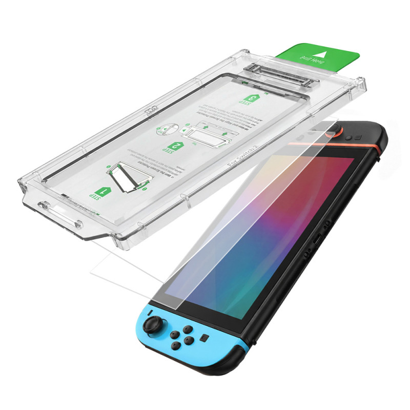 AmazingThing Radix Full Glass rūdīts aizsargstikls Nintendo Switch 2 konsolei (2 gab.)