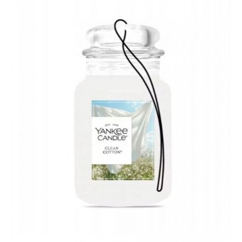 Yankee Candle Clean Cotton piekarināms auto gaisa atsvaidzinātājs, bonus iepakojums