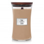 WoodWick Cashmere liela svece, 610 g, brūna