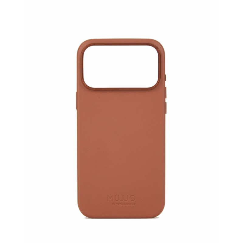 Mujjo Troubadour ādas apvalks tālrunim Apple iPhone 18 Pro Max / 17 Pro Max, MagSafe, gaiši brūns
