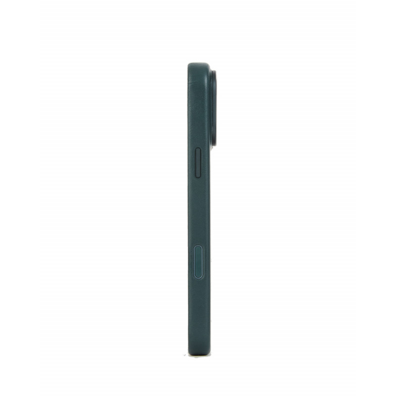 Mujjo Troubadour ādas apvalks tālrunim Apple iPhone 18 Pro Max / 17 Pro Max, MagSafe, obsidiāna zaļš