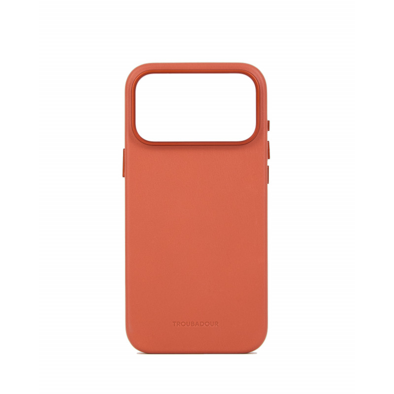 Mujjo Troubadour ādas apvalks tālrunim Apple iPhone 18 Pro Max / 17 Pro Max, MagSafe, terakotas krāsas