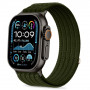 Tech-Protect Nylon Sport pulksteņa siksniņa Apple Watch 44/45/46/49 mm, tumši zaļā krāsā