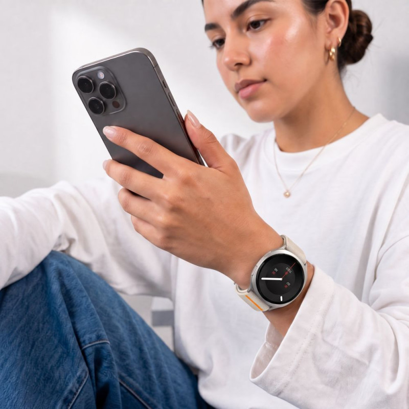 Tech-Protect Nylon Clasp siksniņa pulkstenim Samsung Galaxy Watch 8 / 9 / Classic 40 / 44 / 46 mm, Starlight