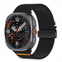 Tech-Protect Nylon Clasp siksniņa pulkstenim Samsung Galaxy Watch Ultra 1 / 2 2024-2026 47 mm, melna