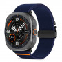 Tech-Protect Nylon Clasp siksniņa pulkstenim Samsung Galaxy Watch Ultra 1 / 2 2024-2026 47 mm, tumši zila