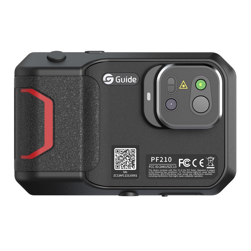 Guide Sensmart PF210 termogrāfijas kamera, 256 x 192 pikseļu izšķirtspēja, melnā krāsā