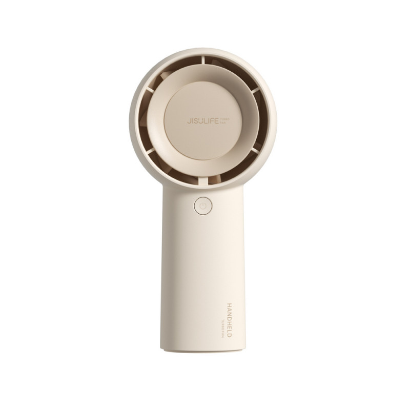 Rokas ventilators Jisulife Life5 Plus (FA43), 4000 mAh, USB-C, bēšs